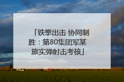 铁拳出击 协同制胜：第80集团军某旅实弹射击考核