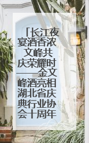 长江夜宴酒香浓 文峰共庆荣耀时——金文峰酒亮相湖北省庆典行业协会十周年盛典