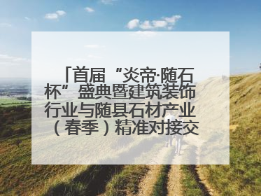 首届“炎帝·随石杯”盛典暨建筑装饰行业与随县石材产业（春季）精准对接交流会落幕