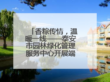 香粽传情，温暖一线——泰安市园林绿化管理服务中心开展端午节慰问活动