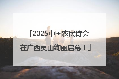 2025中国农民诗会在广西灵山绚丽启幕！