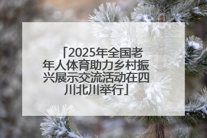 2025年全国老年人体育助力乡村振兴展示交流活动在四川北川举行