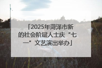 2025年菏泽市新的社会阶层人士庆“七一”文艺演出举办