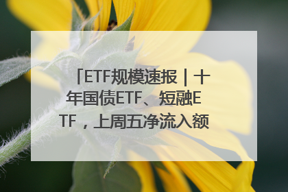 ETF规模速报｜十年国债ETF、短融ETF，上周五净流入额均超20亿元